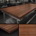 Thumbnail image #3 for Boos Block American Black Walnut Edge Grain Kitchen Countertop, 132 x 48 x 2-1/4 Inches, Varnique Finish