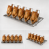 Thumbnail image #4 for Alto-Shaam TH/III Stainless Steel 6-Chicken Self-Trussing Chicken Rack with Deflector