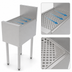 Thumbnail image #4 for Perlick Top Shelf 15-Inch Stainless Steel Underbar Drainboard with 6-Inch Backsplash