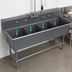 Thumbnail image #3 for John Boos Pro-Bowl 4-Compartment Floor Sink, 14-Inch Deep 16 x 20 Bowls, 69-1/8-Inch Wide