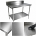 Thumbnail image #3 for BK Resources 48 Inch x 30 Inch Stainless Steel Riser Work Table with Undershelf