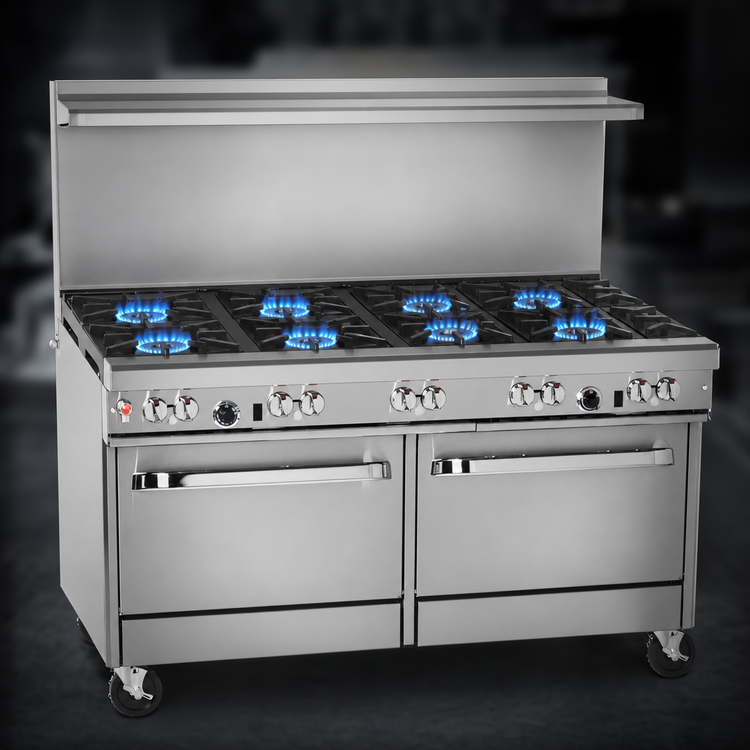 Product image #3 for Southbend Ultimate 60-Inch Gas Restaurant Range with 8 Open Burners and 2 Convection Ovens