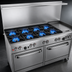Thumbnail image #3 for Ultimate 60-Inch Commercial Gas Restaurant Range with 4 Star/Sauté Burners, 36-Inch Griddle, and 2 Convection Ovens