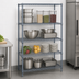Thumbnail image #3 for Quantum 4-Shelf Wire Shelving Starter Kit, 48W x 12D x 74H, Gray Epoxy Coated