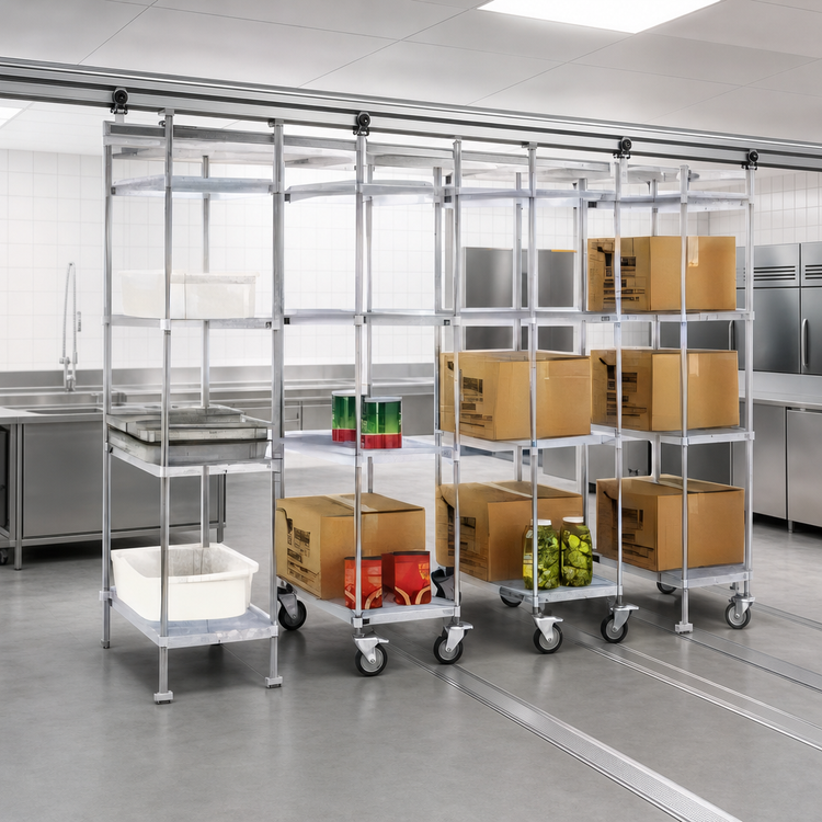 Product image #3 for Master Trak Overhead Track Mobile Unit Kit for 18-Inch Shelves