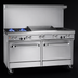 Thumbnail image #3 for Southbend Ultimate 60-Inch Gas Restaurant Range with 2 Open Burners, 48-Inch Griddle, Standard Oven and Cabinet Base