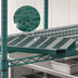 Thumbnail image #3 for QuadPlus 36 Inch x 24 Inch Solid Green Polymer Shelf Mat with MICROGARD Antimicrobial Protection