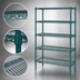 Thumbnail image #3 for EagleGard 5-Tier Starter Wire Shelving Unit, 48 x 18 x 86 Inches, QuadTruss Shelves