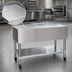 Thumbnail image #3 for Eagle Group PST-3 Mobile Stainless Steel Utility Serving Counter with Open Base