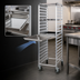 Thumbnail image #3 for Steel Works Stainless Aluminum End-Load Sheet Pan Rack, 20-Pan Capacity, 69-Inch High
