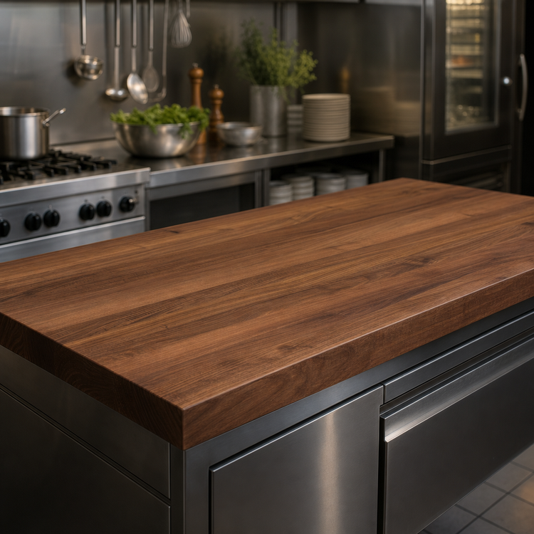 Product image #3 for Boos Block American Black Walnut Wood Countertop, 60 x 36 x 3 Inches, Varnique Finish