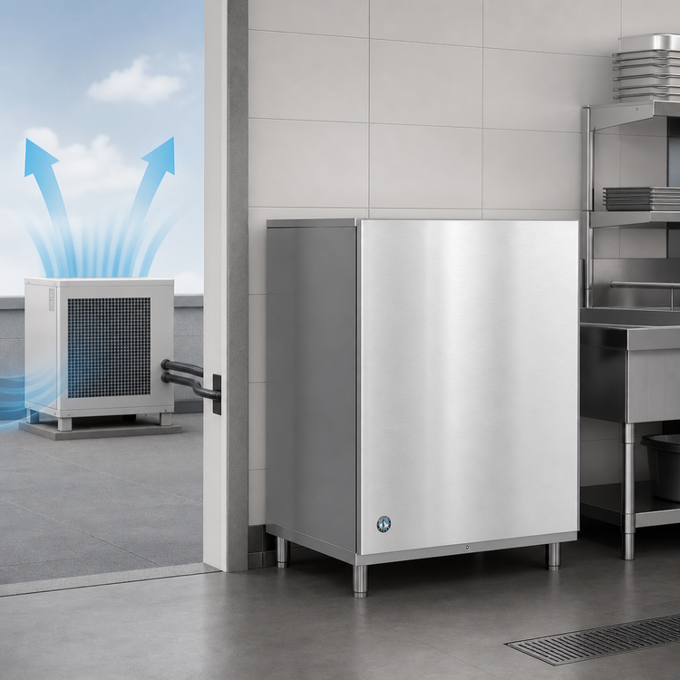 Product image #3 for Hoshizaki Modular Crescent Cube Ice Maker, Remote Air-Cooled, 30 Inch Wide, 1,371 lb/24 Hr