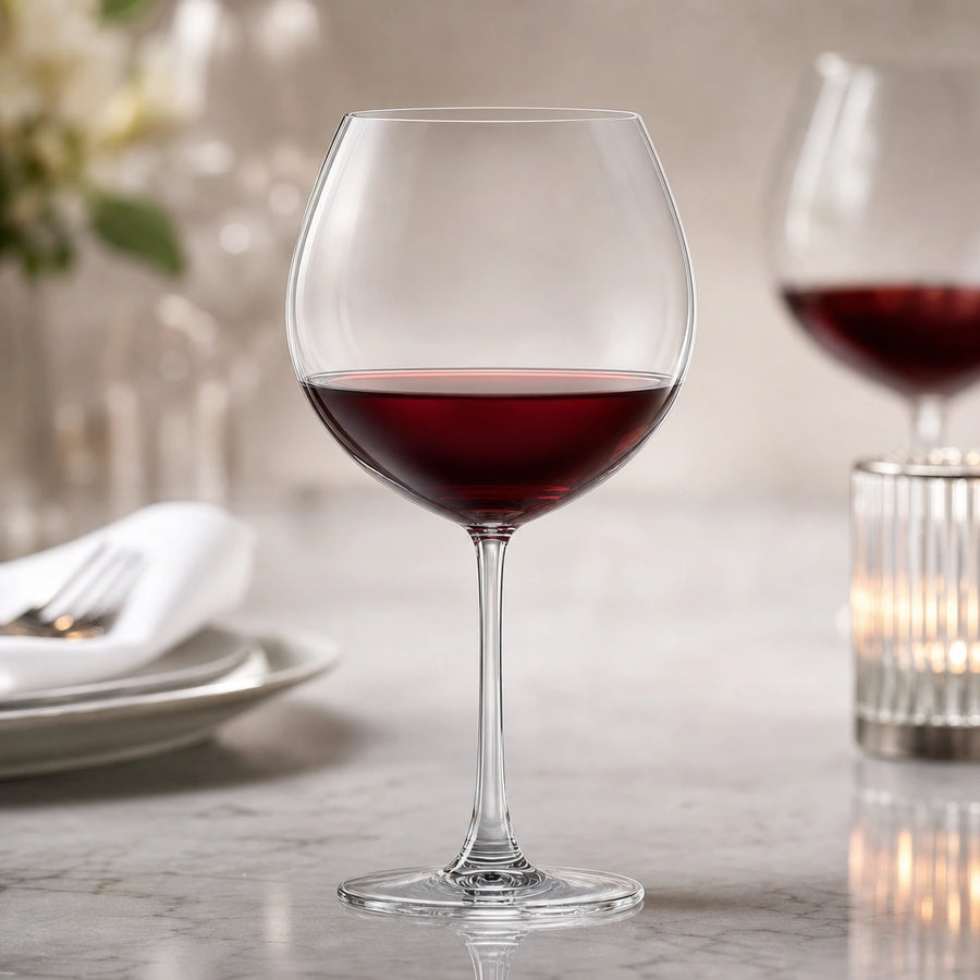Burgundy Wine Glass Style
