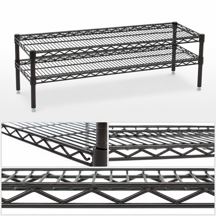 Product image #3 for Eagle Group QuadTruss 2-Tier Front Case Merchandise Shelving Unit, 42 x 14 x 14 Inches