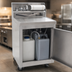 Thumbnail image #3 for Eagle Group Portable Self-Contained Stainless Steel Hand Wash Sink Station with Fresh and Waste Water Tanks and Casters