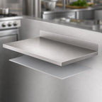 Thumbnail image #4 for Metro SmartLever SMW36 30 x 36-Inch 304 Stainless Steel Work Surface with 4-Inch Backsplash and Duraplast Base