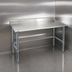 Thumbnail image #3 for Eagle Deluxe Series 30-Inch x 30-Inch Stainless Steel Corner Work Table with 4-1/2-Inch Backsplash and Galvanized Tubular Base