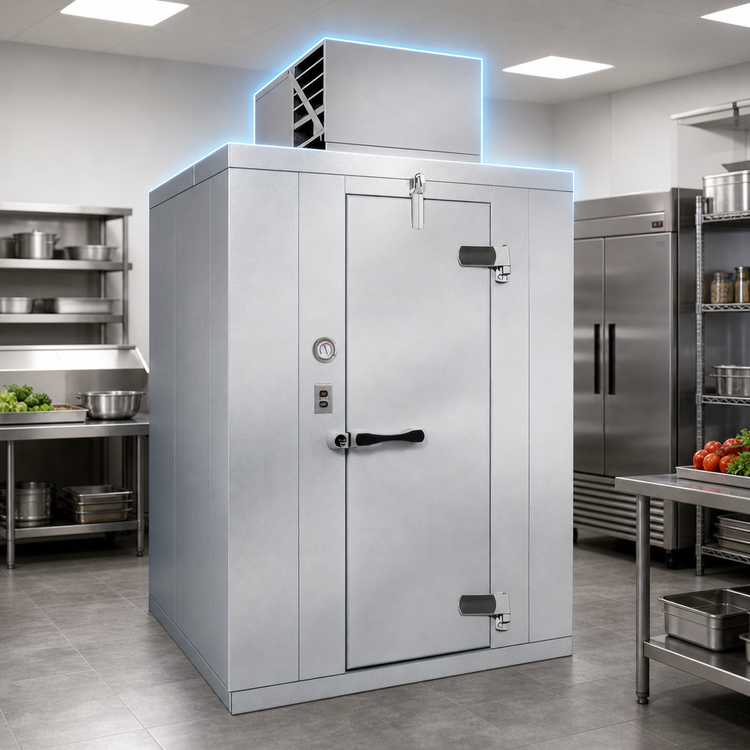 Product image #3 for Kolpak Polar-Pak 8' x 8' Indoor Floorless Walk-In Cooler with Top-Mounted Self-Contained Refrigeration