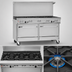 Thumbnail image #3 for Southbend Ultimate 60-Inch Commercial Gas Restaurant Range with 4 Open Burners, 36-Inch Charbroiler, Standard Oven, and Convection Oven