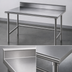 Thumbnail image #3 for Advance Tabco Stainless Steel Work Table with 5-Inch Backsplash, 144 x 30 Inches