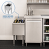 Thumbnail image #3 for Eagle Group 2200 Series Underbar Side-to-Side Modular Add-On Bottle Storage Unit, 12 x 24 Inch, 6-Bottle Capacity
