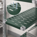 Thumbnail image #3 for Eagle Group Quik-Set 54-Inch x 18-Inch Louvered Solid Shelf with Green Epoxy Finish