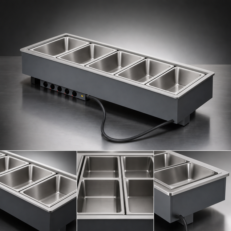 Product image #3 for Vollrath 6-Well Drop-In Electric Wet Hot Food Well