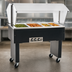 Thumbnail image #3 for Eagle Service Mate Deluxe Portable 4-Well Buffet Hot Food Table with Sneeze Guard, 208V, 3-Phase