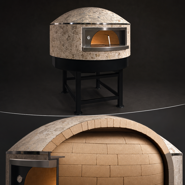 Product image #3 for Univex Stone Hearth Round Gas Pizza Dome Oven, 11 x 12-Inch Pizzas, 55-1/8-Inch Cooking Chamber