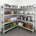 Thumbnail image #3 for Fermostock 4-Tier Corner Expansion Add-On Polymer Shelving Unit, 71