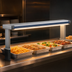 Thumbnail image #3 for Hatco Glo-Ray GR2AL-84D3 Designer Dual Strip Heater with Lights, 87-1/2 Inch Wide, Aluminum, 3420 Watts