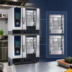 Thumbnail image #3 for RATIONAL iCombi Pro® ICP 6-HALF ON 6-HALF E 480V 3 PH Double-Stacked Electric Combi Oven, 12 Half-Size Pans, Touchscreen, 480V 3-Phase