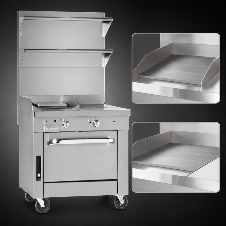 Product image #3 for Southbend Platinum 36-Inch Heavy Duty Commercial Gas Range with Graduated Hot Top and Standard Oven