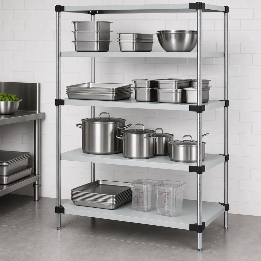 Four Solid Shelves