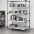 Thumbnail image #3 for Quantum 4-Shelf Solid Stainless Steel Shelving Starter Kit, 54W x 24D x 86H