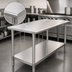 Thumbnail image #3 for Eagle Spec-Master T2484SE Flat Top Stainless Steel Work Table with Undershelf, 84 x 24 Inch