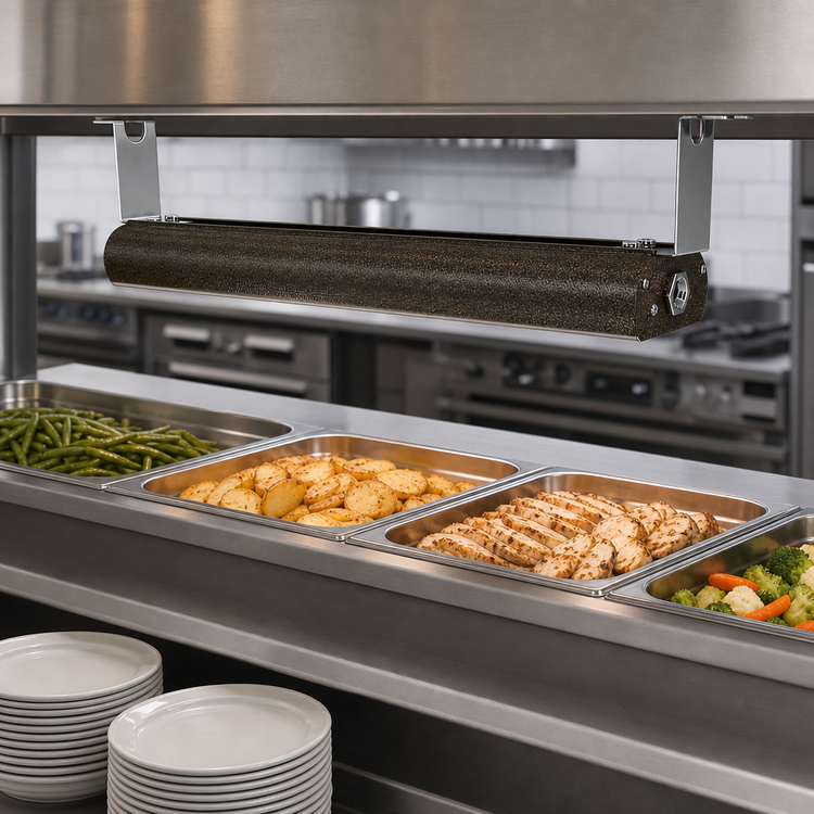Product image #3 for Vollrath Low Profile 84-Inch Unlighted Strip Heat Lamp, 208V