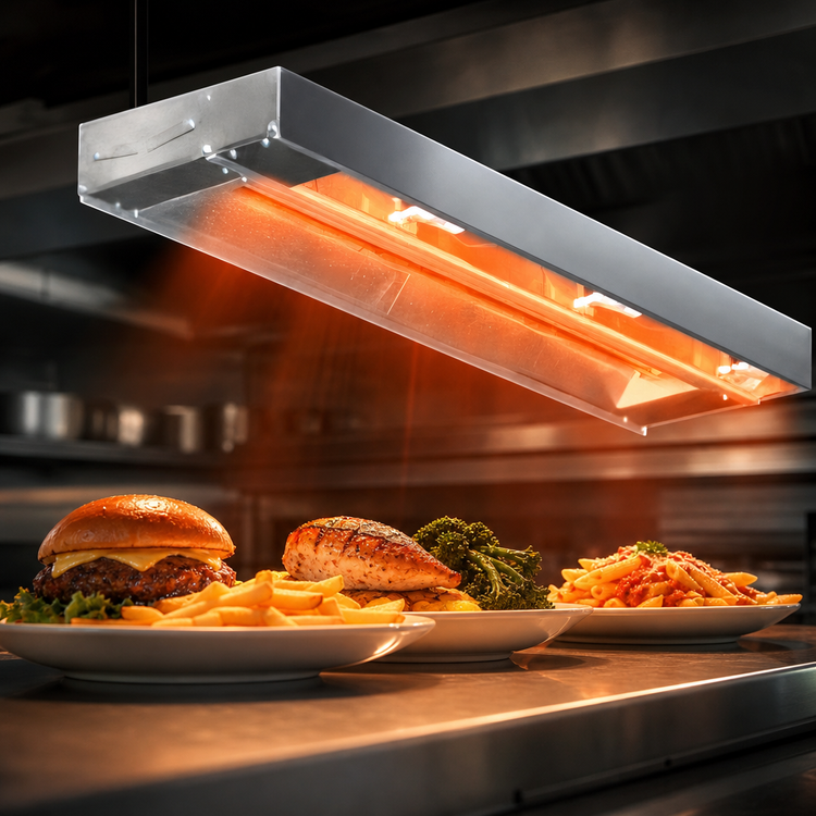 Product image #3 for Eagle RedHots 24-Inch Single High-Watt Rod-Type Unlighted Strip Heat Lamp with Remote, 208V