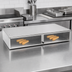 Thumbnail image #3 for Nemco 64-Bun Stainless Steel Hot Dog Bun Box with Polycarbonate Hinged Doors