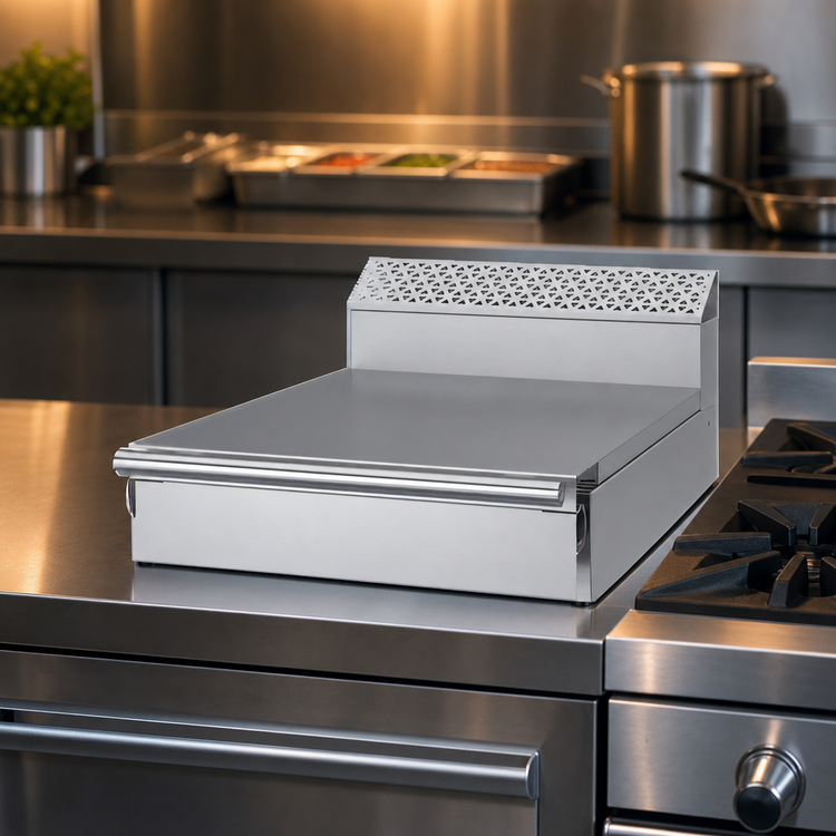 Product image #3 for Garland Cuisine Series 24-Inch Heavy Duty Stainless Steel Spreader Plate for 36-Inch Deep Ranges