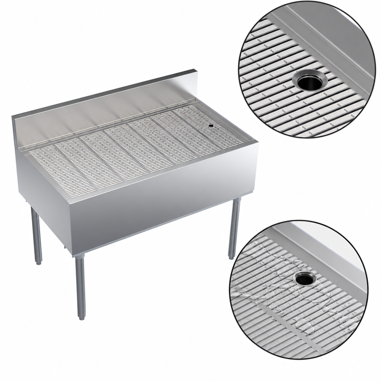 Product image #3 for Krowne Royal Series 42-Inch Freestanding Underbar Drainboard