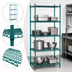 Thumbnail image #3 for Advance Tabco Special Value Series 72-Inch x 14-Inch x 74-Inch Stationary Wire Shelving Unit with 4 Shelves, Green Epoxy Finish