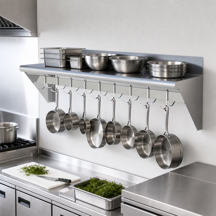 Wall-Mounted Overshelf Design