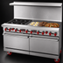 Thumbnail image #3 for American Range AR-48G-2B-CC 60-Inch Gas Restaurant Range with 48-Inch Griddle, 2 Open Burners, and 2 Convection Ovens