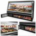 Thumbnail image #3 for Howard-McCray 34N Series Double Duty Deli Meat & Cheese Service Case, 72 Inch, Self-Contained, Straight Glass Front, Black Exterior