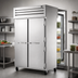 Thumbnail image #3 for True SPEC SERIES Two-Section Pass-Thru Reach-In Refrigerator with 2 Stainless Steel Front Doors and 2 Glass Rear Doors