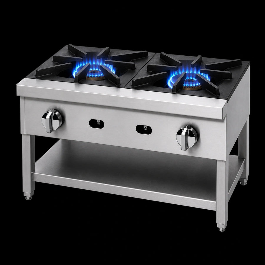 Two High-Output Open Burners
