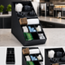 Thumbnail image #3 for Black Polystyrene 13-Compartment Tabletop Silverware and Condiment Organizer