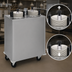Thumbnail image #3 for Shelleymatic by Delfield CAB2-1013 Mobile Enclosed Two-Stack Unheated Plate Dispenser