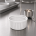 Thumbnail image #3 for American Metalcraft 4 oz White Ceramic Fluted Ramekin Replacement for BWR34